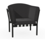 Ton Lounge Sessel Dowel - Black Grain (B123) - Fargo 990 - Grain Negro 90 - Grey