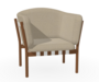 Ton Lounge Sessel Dowel - Nougat (B114) - Fargo 927 - Grain Gris 01 - Grey