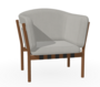Ton Lounge Sessel Dowel - Nougat (B114) - Jim 828 - Grain Gris 01 - Black
