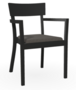 Ton Armlehnstuhl Bergamo - B123 black grain - Lerma 882