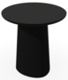 Ton p.o.v. coffee table 473 - Beistelltisch - B123 Black Grain - B123 Black Grain - Niedrige Gerundete Kante