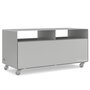 Müller R 108 - Sideboard - Rollen -9006 weissaluminium