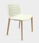 Arper Catifa 53 Stuhl - Eiche natur - Weichleder Elmosoft