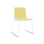 Arper Aava Kufengestell Kuststoffschale Stuhl-Creme