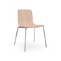 Arper Aava Metallgestell Stuhl-Buche natur