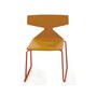 Arper Saya Rotes Gestell Kinderstuhl-Holz