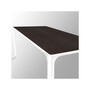 Arper Nuur 180 x 79 cm Gestell Weiß Tisch-Schwarz