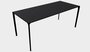 Arper Nuur 180 x 79 cm Gestell schwarz - schwarz