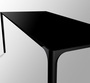Arper Nuur 120 x 79 cm Gestell Schwarz Tisch-Schwarz