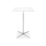 Arper Fred H 105 Stehtisch Quadratisch - Aluminium Glänzend