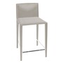Arper Norma 1713 CT Leder Hocker 76 cm Höhe - Grau