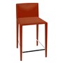 Arper Norma 1713 CT Leder Hocker 76 cm Höhe - Sienna