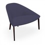 Arper Colina M Holzgestell Sessel - Graublau / Wenge