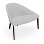 Arper Colina M Holzgestell Sessel - Hellgrau / Wenge