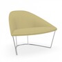 Arper Colina M Kufengestell Sessel - sand / verchromt