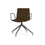 Arper Catifa 46 0368 Drehfussgestell Stuhl-Dunkelbraun PO104