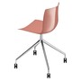 Arper Catifa 46 0369 Drehgestell mit Rollen Stuhl - Altrosa PO116
