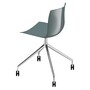 Arper Catifa 46 0369 Drehgestell mit Rollen Stuhl - Petrol PO117