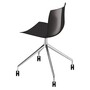 Arper Catifa 46 0369 Drehgestell mit Rollen Stuhl - Schwarz PO109
