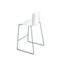 Arper Catifa 46 0471 Einfarbig Barhocker 76 cm - Weiß PO101 / Gestell Petrol Lackiert