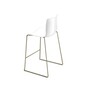 Arper Catifa 46 0471 Einfarbig Barhocker 76 cm - Weiß PO101 / Gestell Taubengrau Lackiert