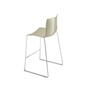 Arper Catifa 46 0471 Einfarbig Barhocker 76 cm - Elfenbein PO113