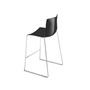 Arper Catifa 46 0471 Einfarbig Barhocker 76 cm - Schwarz PO109
