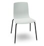 Arper Aava 02 - 7600 - Stuhl - V25 Schwarz matt  - PG00013 - Hellgrau