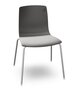 Arper Aava 02 - 7600 - Stuhl - V 68 Weiß matt - PG00015 - Anthrazit