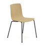 Arper Aava 02 - 7623 - Stuhl - V25 Schwarz matt  - L0022 Eiche Natur