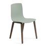 Arper Aava 02 - 7602 - Stuhl - L0028 - Nussbaum - PG00013 Hellgrau