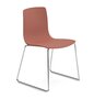 Arper Aava 02 - 7601 - Kufengestell Stuhl - Chrom - PG00012 - Terrakotta