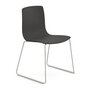 Arper Aava 02 - 7601 - Kufengestell Stuhl - V 68 Weiß matt - PG00015 - Anthrazit