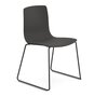 Arper Aava 02 - 7601 - Kufengestell Stuhl - V25 Schwarz matt  - PG00015 - Anthrazit