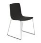 Arper Aava 02 - 7624 - Kufengestell Stuhl - Chrom - L0006 - Schwarz
