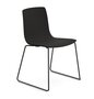 Arper Aava 02 - 7624 - Kufengestell Stuhl - V25 Schwarz matt  - L0006 - Schwarz