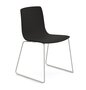 Arper Aava 02 - 7624 - Kufengestell Stuhl - V 68 Weiß matt - L0006 - Schwarz