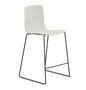 Arper Aava 02 - 7605 - Thekenhocker - V25 Schwarz matt  - PG00011 - Weiss