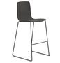Arper Aava 02 - 7606 - Barhocker - V25 Schwarz matt  - PG00015 - Anthrazit