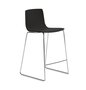 Arper Aava 02 - 7628 - Thekenhocker - Chrom - L0006 - Schwarz