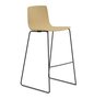 Arper Aava 02 - 7629 - Barhocker - V25 Schwarz matt  - L0022 - Eiche Natur