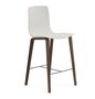 Arper Aava 02 - 7607 - Thekenhocker - L0028 - Nussbaum - PG00011 - Weiss