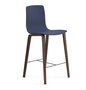 Arper Aava 02 - 7607 - Thekenhocker - L0028 - Nussbaum - PG00014 - Blau