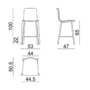 Arper Aava 02 - 7607 - Thekenhocker