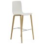 Arper Aava 02 - 7608 - Barhocker - L0022 - Eiche Natur - PG00011 - Weiss