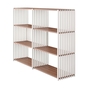Joval Highboard Rebar 3.3 Nussbaum Reinweiss