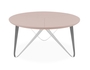 Joval Couchtisch Chronos Edelstahl - Seidenrosa