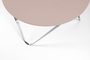 Joval Couchtisch Chronos Edelstahl - Seidenrosa