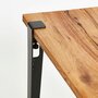 Tiptoe Lobo Table In Reclaimed Wood - Graphite Black