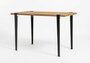 Tiptoe Noma Desk In Reclaimed Wood - Graphite Black